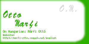 otto marfi business card